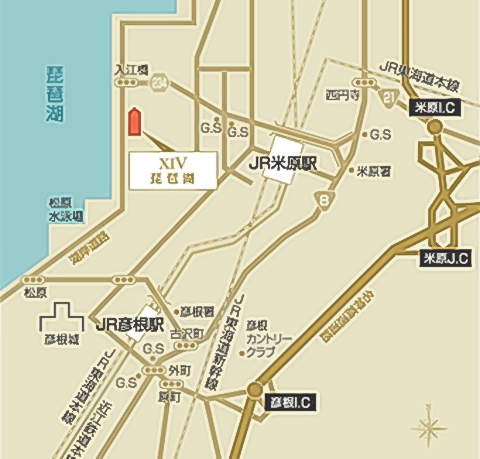 エクシブ琵琶湖 地図