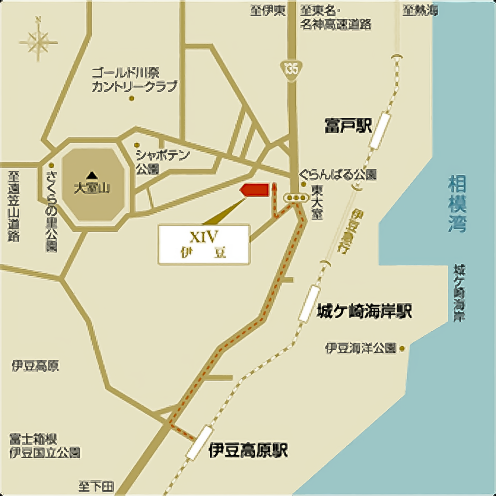 エクシブ伊豆 地図